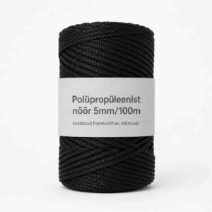 Polüpropüleenist nöör 5mm/500gr must