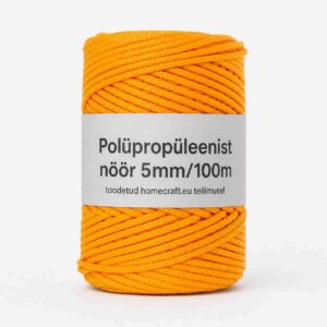 Polüpropüleenist nöör 5mm/500gr täiskollane