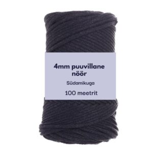 4mm 100m punutud nöör grafiiditoon