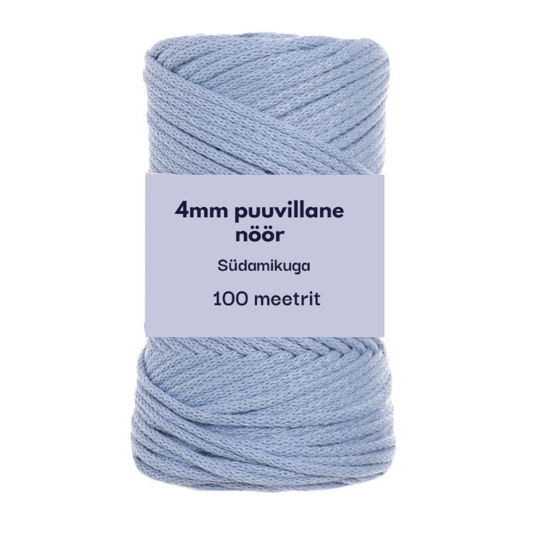 4mm 100m punutud nöör taevasinine