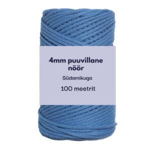 4mm 100m punutud nöör tumedam türkiis