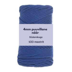 4mm 100m punutud nöör rukkilillesinine