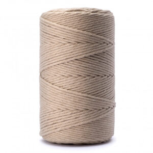 2mm 60m makramee tumedam beež