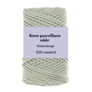 4mm 100m punutud nöör hele oliiv