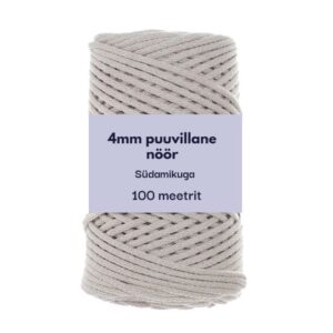 4mm 100m punutud nöör helebeež