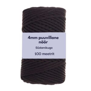 4mm 100m punutud nöör tumepruun