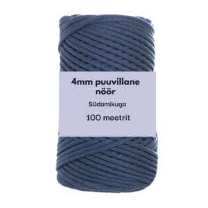 4mm 100m punutud nöör tumesinine